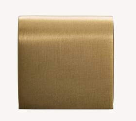 24120220 Restoration Hardware Modern 1.25 Inch Knob In Lacquered Burnished Brass
