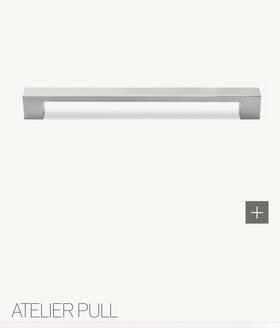 24120347 Restoration Hardware Atelier 18 Inch Cabinet Pull- Polished Nickel