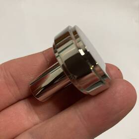 Restoration Hardware 424170230003 Brand New Outlet Lambeth Smooth Polished Nickel 1.5 Inch Knob