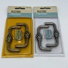 Restore & Restyle 781266446480 And Cabinet Drawer Pull 2-pack Hardware Lot Of 2 Vintage