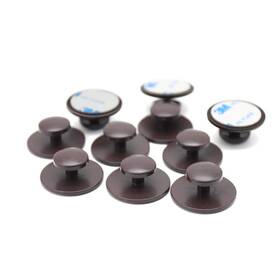 Retzjorv 414837214660 10 Pcs Self-stick Drawer Knobs Instant Cabinet Mini Handle Helper Kitchen