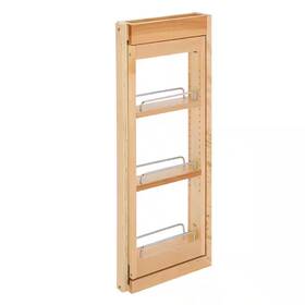 Rev-a-shelf 726084048492 Natural Maple 3 Inch Pull Out Wall Filler With Soft-close 30 Height