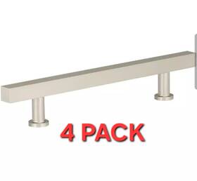 Richelieu 773199604235 Contemporary Metal Pull 4 Pack Brushed Nickel 128mm Modern Drawer