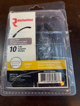 Dp3511borb Richelieu 773199623267 8pcs Cabinet/drawer Pulls Brushed Oil-rubbed Bronze