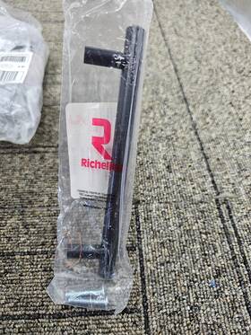 Bp205128900 Richelieu Qty 10 Cabinet Pull Metal Matte Black 12mm 8/32