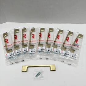 Bp8160128160 Richelieu Satin Brass Cabinet Drawer Pull Handles 128mm 5 1/32 Inch Lot Of 10 New