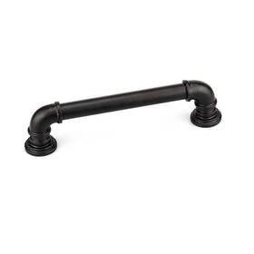 Richelieu Hardware 773199630821 Sheffield Collection 8 13/16 Inch 224 Mm Matte Black Steampunk Round Barn Door