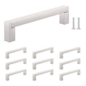 E10801128195 Richelieu Hardware 10-pack Laconia Collection 5-1/16 Inch 128 Mm Modern Brushed Nickel Cabinet