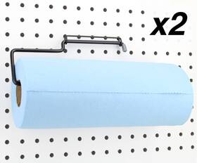 Ppth-b-2 Right Arrange Rightarrange Pegboard Paper Towel Holder 2-pack Steel Black - H... Fas
