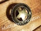Ris784os Western Set Of Rustic Old Silver Star With Rope Drawer