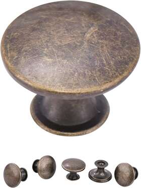 Rjdj 445014442485 6 Pack Kitchen Cabinet Knobs Dresser Drawer Handles Round P