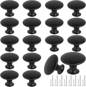 14mgbs0008bt Romeda 18 Piece Drawer Knobs Black Cabinet With Screw 30mm Pulls