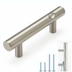 B0f8v5nzwr Rovanboao 50 Pack Brushed Nickel Cabinet Pulls German Krupp Stainless Steel Handles Silver