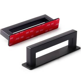 Rzn96bk-2p Rvpekupe Self-stick Sliding Shower Door Handles Black 2-pack 4-3/4 Inch