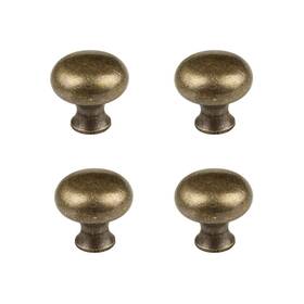 Rzdeal 704529159354 4 Pcs 1.0ftft X 0.9ftft Antique Style Brass Simple And Elegant Pulls Solid Hardwa