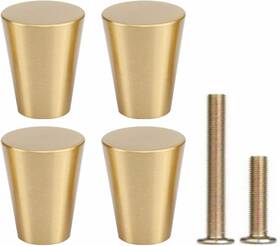 Rz-00826 Rzdeal 4pcs 0.79 Inch X0.98 Solid Brass Cabinet Knobs Handle Cone Shoe Book Drawer K