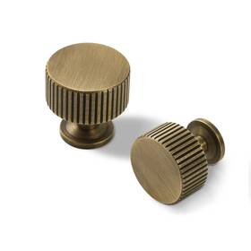 Xc101 Saliseng Antique Brass Kitchen Cabinet Knob - Bronze Dresser Drawer 6 Pack