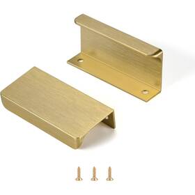 Satanga 716203902354 Edge Finger Tab Pull For Cabinets Kitchen Concealed Drawer Pulls Aluminum Fla