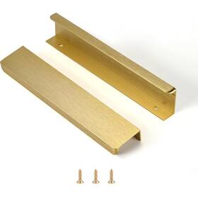 Satanga 716203902385 Edge Finger Tab Pull For Cabinets Kitchen Concealed Drawer Pulls Aluminum Fla