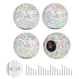 Savori 709445184893 Cabinet Knob Crystal Dresser Cupboard Drawer Wardrobe Door Knobs Bling Round