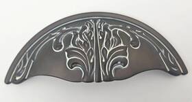 872-bcg Schaub Set Of 4 Corinthian Cup Pulls 3 Inch Cc Art Nouvea Scalloped Handles