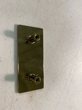 1209-ssb Schaub And Company Euro Modern Knurled Cabinet Pull Satin Brass Made In Brazil