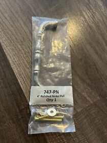 747-pn Schaub And Company Colonial 4inch Center-center Polished Nickel Handle Pull
