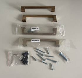 P0s-bbr-160 See The Pictures Lots 4 Gold Door Cabinet Drawer Handles Knob Pulls Steel Bar Kitchen