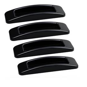 Ryang00176 Septe 4pcs Adhesive Cabinet Handles Black