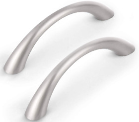 Pd2171bsn64 Set 24 Small 3.2inch Satin Nickel Drawer Pulls 2.5inch Centers Kitchen Cabinet Handles
