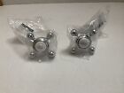 P33352-chw-a Set Of 2 Hot And Cold Decorative Ceramic Chrome Knobs Drawer Pulls Hangers