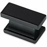 Shkm001-blk-5 Shkm001blk5 Black Cabinet Knobs Rectangle Pack Of Kitchen Hardware 740671693377