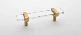 P-1900-5.5-sb Sietto Adjustable 5-1/2 In Long Handle Cabinet Pull- Satin Brass