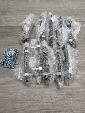 P-1903-5.5-pc Sietto 10 Pk P-1903-5.5 Adjustable Center To 5-1/2 Inch L Handle Black/chrome