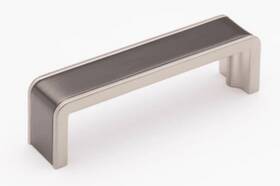 P-2000-4-g-sn Sietto Fusion 4 Inch C To Cabinet Pull - Gunmetal / Satin Nickel