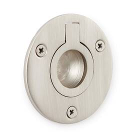 297354 Signature Hardware 2 Inch Center To Flush Cabinet Pull Brushed Nickel