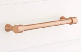 441713 Signature Hardware Strasbourg Satin Rose Gold 8 Inch C To Bar Cabinet Pull