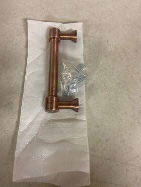 441730 Signature Hardware Strasbourg Bar Cabinet Pull 3-3/4 Inch Antique Copper