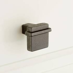 444390 Signature Hardware 2 Pack Marta 1 Finger Cabinet Pull Antique Iron
