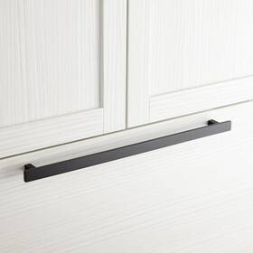 453270 Signature Hardware 18 Inch Covello Solid Brass Appliance Pull Matte Black