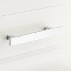 Amw-cont-cab-6-cp Signature Hardware 453291 6 Inch Covello Solid Brass Cabinet Pull Chrome