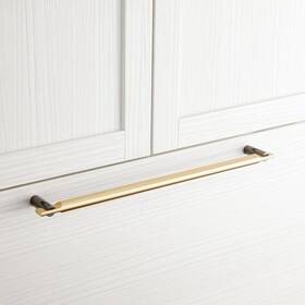Signature Hardware 453340 18 Inch Masella Solid Brass Appliance Pull Brushed