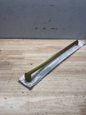 453819 Signature Hardware Rindahl Appliance Pull - Satin Brass 17-3/4 Inch Center