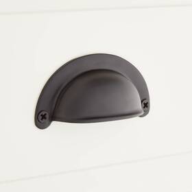 453904 Signature Hardware Bncp-mblk Ansel 2-3/4 Inch C2c Cup Cabinet Pull - Matte Black