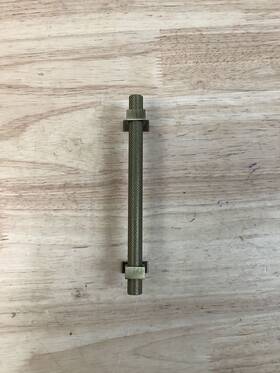 462362 Signature Hardware Sig. Andrex 5-1/16 Inch C-c Bar Pull - Antique Brass