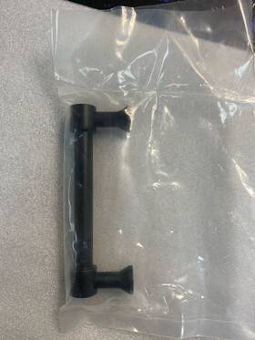 465153 Signature Hardware Strasbourg 3-3/4 Inch Cabinet Pull - Black