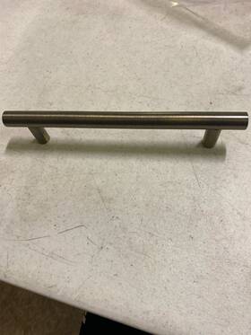 465166 Signature Hardware Avignon 6 Inch Brass Cabinet Pull With Backplate - Antique