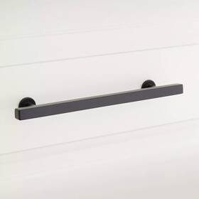 466492 Signature Hardware Diehl 6 Inch Cabinet Pull Satin Black