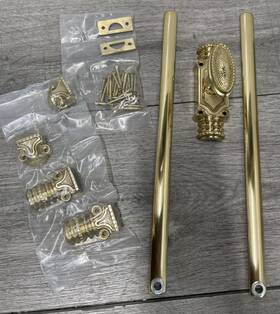 560217 Signature Hardware 24 Inch Cabinet Cremone Security Bolt -polished Brass Read