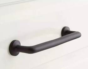 Signature Hardware 781889625897 Set Of 2 Belfast 4ftft Brass Cabinet Pull Matte Black - New